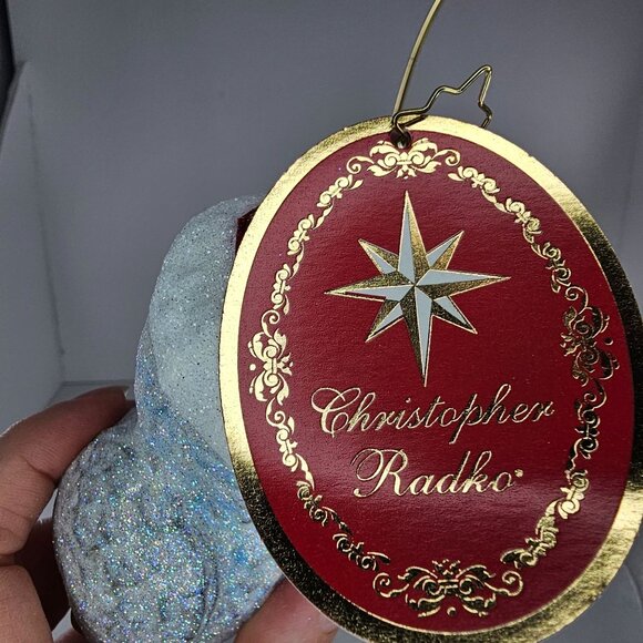 Christopher Radko Glass Owl On Moon Christmas Ornament Hooo Knew - Picture 7 of 8